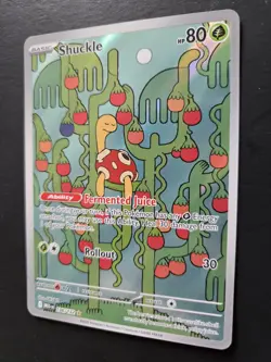 Shuckle 136/132 Mega Evolutions Illustration Rare Holo Pokemon Card NM - Image 3