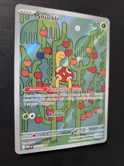 Shuckle 136/132 Mega Evolutions Illustration Rare Holo Pokemon Card NM - Image 4