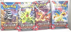 Pokemon Obsidian Flames Booster Pack,4 Packs, 40 Total Cards - Image 1