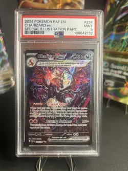 Pokemon Charizard EX Holo Card Paldean Fates SV234/091 PSA 9 - Image 1