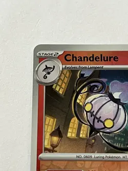 Chandelure 38 / 167 Pokemon Twilight Masquerade 2024 Near Mint Reverse Holo Rare - Image 5