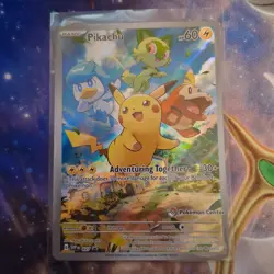 Pikachu 027 Paldea Evolved ETB Pokemon Center Promo (Unsealed) NM/M - Image 1