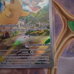 Pikachu 027 Paldea Evolved ETB Pokemon Center Promo (Unsealed) NM/M - Image 2