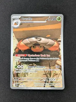 Crustle - Illustration Rare SV10: Destined Rivals 186/182 Pokemon TCG HOLO - Image 1