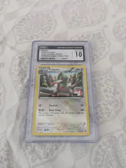 Pokemon CGC 10 GEM MINT! FRAXURE Noble Victories 87/101 Play League Cross Holo - Image 1