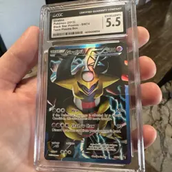 2013 Pokemon Black and White Giratina Promo Full Art BW74 Holo Team Plasma - Image 1