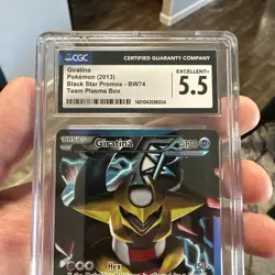 2013 Pokemon Black and White Giratina Promo Full Art BW74 Holo Team Plasma - Image 3