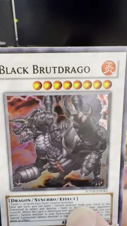 BLACK BRUTDRAGO SOVR EN043 SUPER RARE YUGIOH TCG LP - Image 2