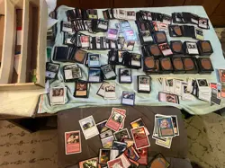 Giant Old Vintage Magic The Gathering Cards Collection,Mtg Lot,box just found - Image 1