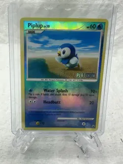 Pokemon Card Piplup Burger King Promos Platinum Stamped Reverse Holo 71/100 - LP - Image 1