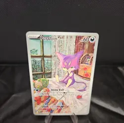 Purrloin Illustration Rare 136/086 White Flare *ENGLISH* Pokemon TCG Card NM - Image 2