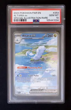 Pokemon Altaria EX Special Illustration Rare Card 253/182 Paradox Rift PSA 10 - Image 1