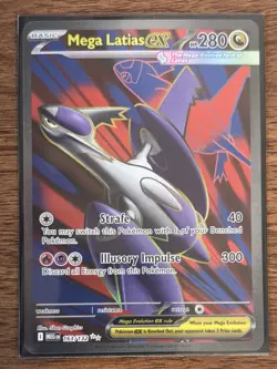 POKEMON TCG Mega Evolutions MEGA LATIAS EX UR Ultra Rare Full Art Card 163/132 - Image 4