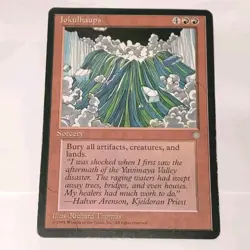 MTG Magic the Gathering Card - Jokulhaups - Rare Red Sorcery 1995 Ice Age - Image 1