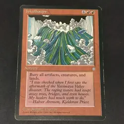 MTG Magic the Gathering Card - Jokulhaups - Rare Red Sorcery 1995 Ice Age - Image 3