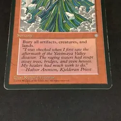 MTG Magic the Gathering Card - Jokulhaups - Rare Red Sorcery 1995 Ice Age - Image 4