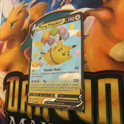 Pokemon Celebrations Holo Ultra Rare Card Flying Pikachu v 006/025 - Image 3