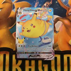 Pokemon TCG Flying Pikachu VMAX Holo Ultra Rare Card 007/025 Celebrations - Image 1