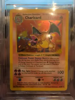 Charizard 4/102 Base Set Shadowless Pokemon Card BGS 8.5 NM-MT+ - Image 4
