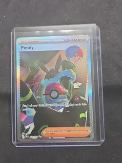 Penny 239/091 Paldean Fates Full Art Trainer Pokemon Card TCG - Image 1