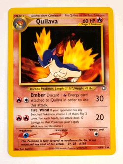Quilava (46/111) Neo Genesis Vintage WOTC era Pokemon Card - Image 1