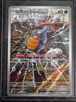 Karrablast 094/086 Pokemon TCG SV Black Bolt Illustration Rare Card - Image 1