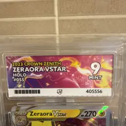 Pokemon Card Zeraora VSTAR 055/159 Rare Holo Crown Zenith Near Mint - Image 2
