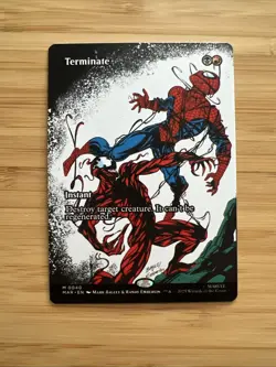 MTG Terminate FULL ART Regular NM/M MTG Spider-man Magic Card Marvel - Image 1