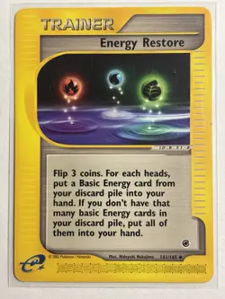 Energy Restore 141/165 - Expedition Non Holo Pokemon Card - Image 1
