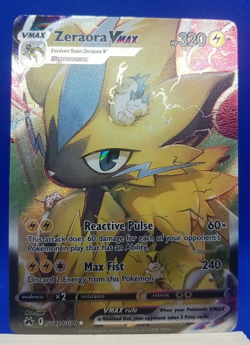 Zeraora VMAX GG42/GG70 Crown Zenith: Galarian Gallery Pokemon TCG RARE Cards - Image 1