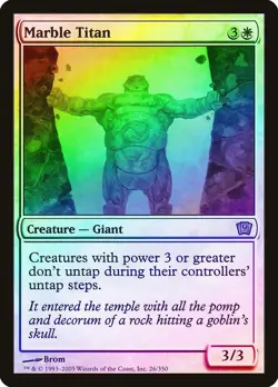 Marble Titan FOIL 9th Edition NM White Rare MAGIC THE GATHERING CARD ABUGames - Image 1