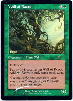 #4 Wall of Roots MTG 30th Anniversary Promos Promo FOIL - Image 1