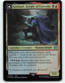 Garland, Knight of Cornelia Final Fantasy Magic the Gathering 0221 Foil - Image 1