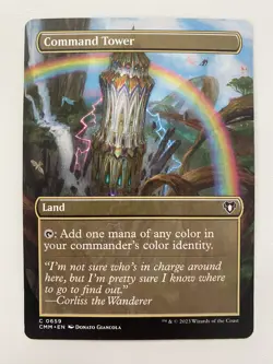 Command Tower CMM *Non-Foil* Borderless Commander Masters MTG NM/MT Combine Ship - Image 1
