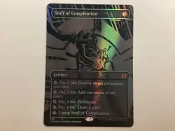 MTG Phyrexia All Will Be One STAFF OF COMPLEATION Oil Slick Raised Foil NM -0087 - Image 1