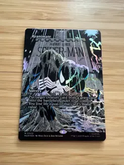 Reanimate Borderless Foil , MTG, Marvel's Spider-Man, Magic the Gathering - Image 1