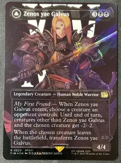 MTG FINAL FANTASY #529 Zenos yae Galvus (Borderless) SURGE FOIL NM - Image 1