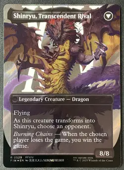 MTG FINAL FANTASY #529 Zenos yae Galvus (Borderless) SURGE FOIL NM - Image 2