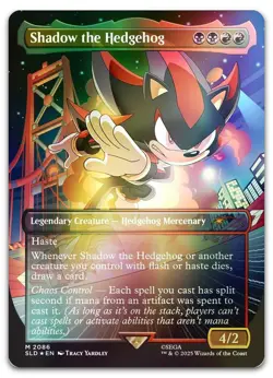 Shadow the Hedgehog (Rainbow Foil) #2086 (NM) Secret Lair Drop SLD Magic MTG - Image 1