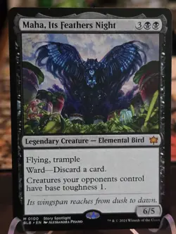 Maha, Its Feathers Night Bloomburrow Regular - Image 1