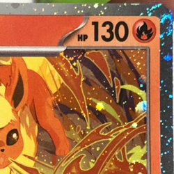Pokemon TCG Promo SVP 167 Cosmos Holographic Flareon w Swirl Near Mint. - Image 2