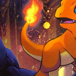 Pokemon TCG SVP Promo SVP 047 Cosmos Holographic Charmander w Swirl NM - Image 2
