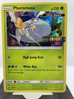 Pokemon TCG : SM FORBIDDEN LIGHT PROMO PHEROMOSA SM115 RARE PRERELEASE HOLO - Image 1