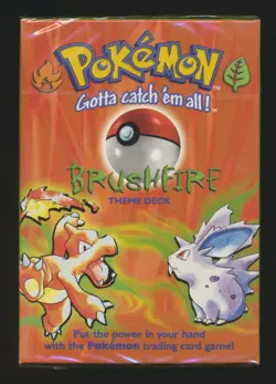 1999 Pokemon Base Set Brushfire Theme Deck Vintage FACTORY SEALED!! B^ - Image 1