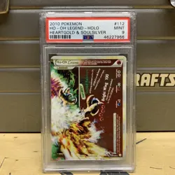 Pokemon Ho-Oh Legend Bottom HeartGold & SoulSilver Holo Rare #112 PSA 9 Mint - Image 5