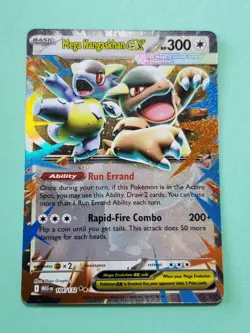 Mega Kangaskhan ex 104/132 Double Rare Holo Full Art Mega Evolution Pokemon Eng - Image 1