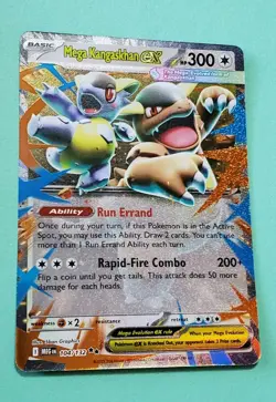 Mega Kangaskhan ex 104/132 Double Rare Holo Full Art Mega Evolution Pokemon Eng - Image 2