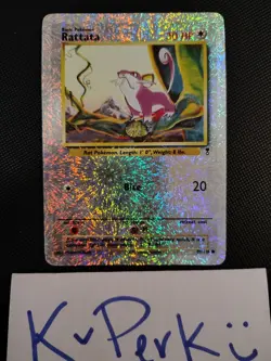 Pokemon TCG Rattata 89/110 Reverse Holo Legendary Collection - Image 1