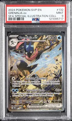 2024 POKEMON SVP EN-SV BLACK STAR PROMO #132 GRENINJA EX PSA 9 - Image 1