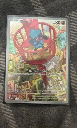 Riolu Pokemon Center Stamped Promo 010 NM - Image 2